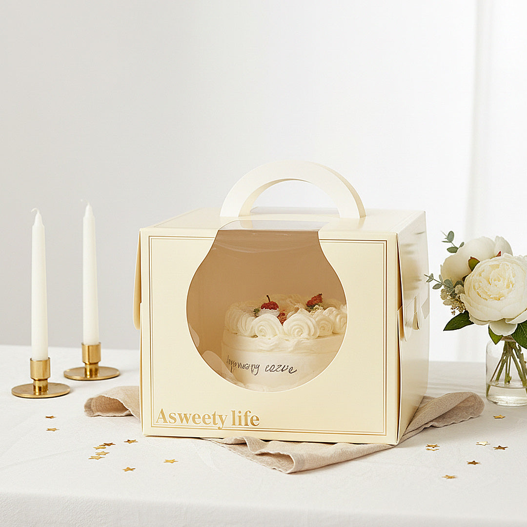Handheld Cake Takeout Box With Window