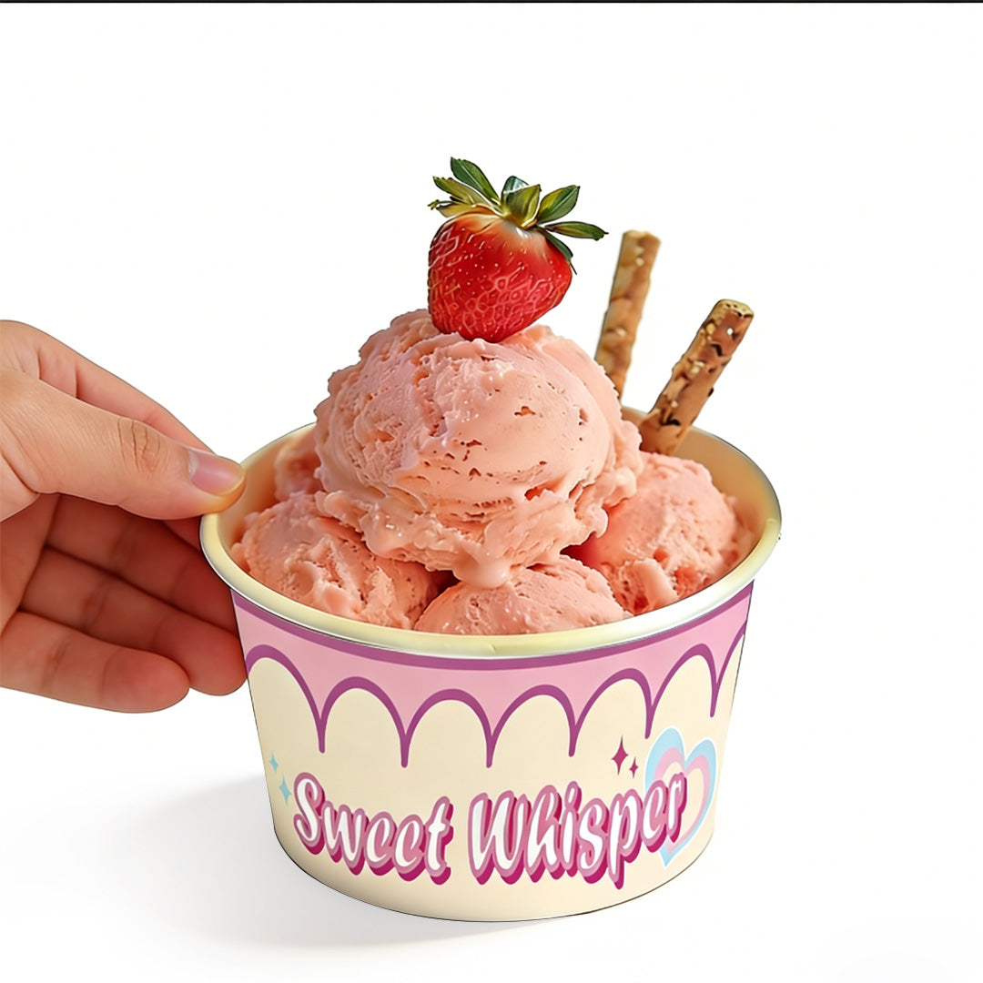 8oz Custom Recyclable Ice Cream And Yogurt Cups