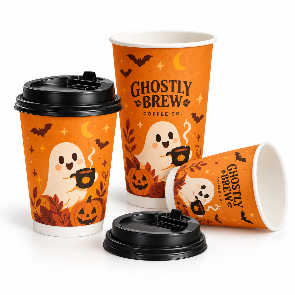 Custom Double Wall Paper Coffee Cups