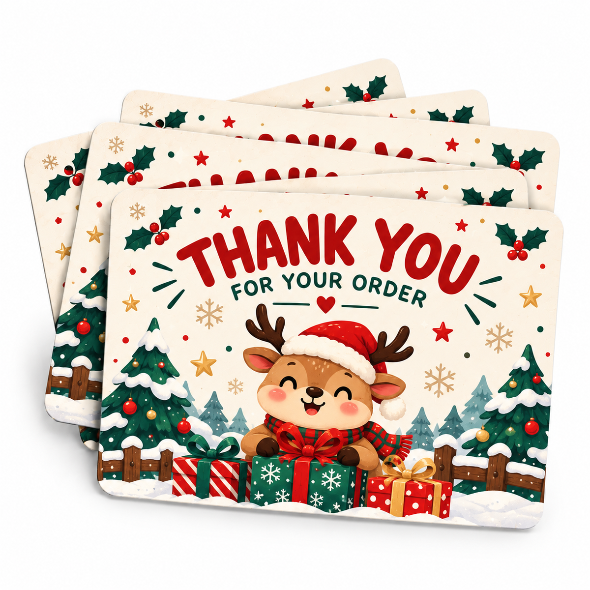 Custom Christmas Thank You Cards
