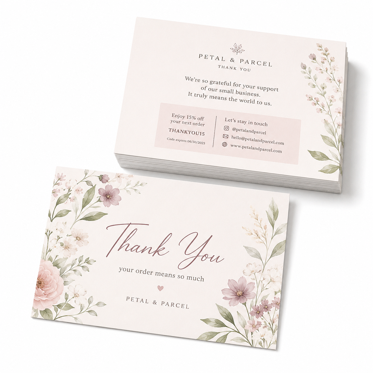 Custom Thank You Card