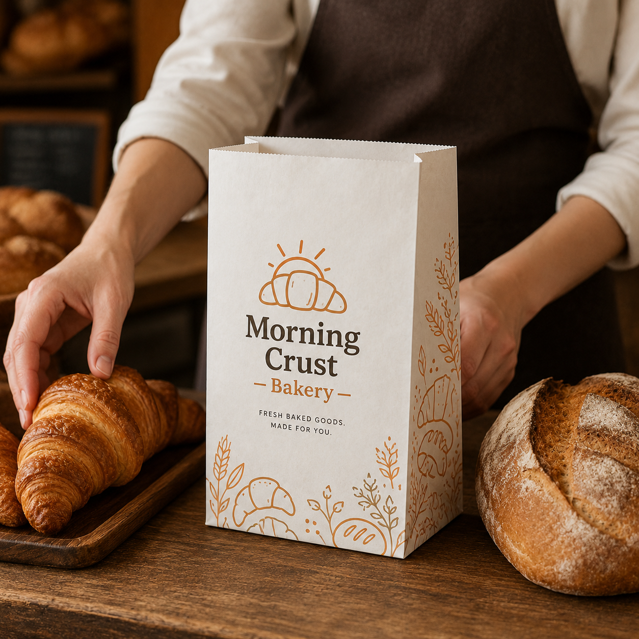 Four-Side Printed Shopping Bag without Handles