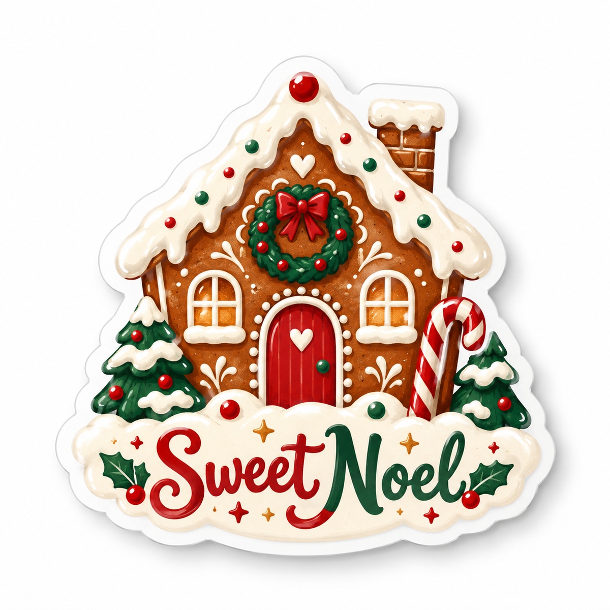 Custom Christmas Die-Cut Stickers
