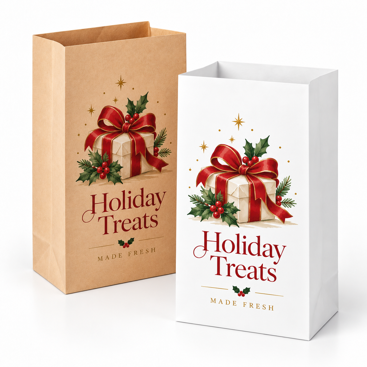 Custom Christmas Paper Bags
