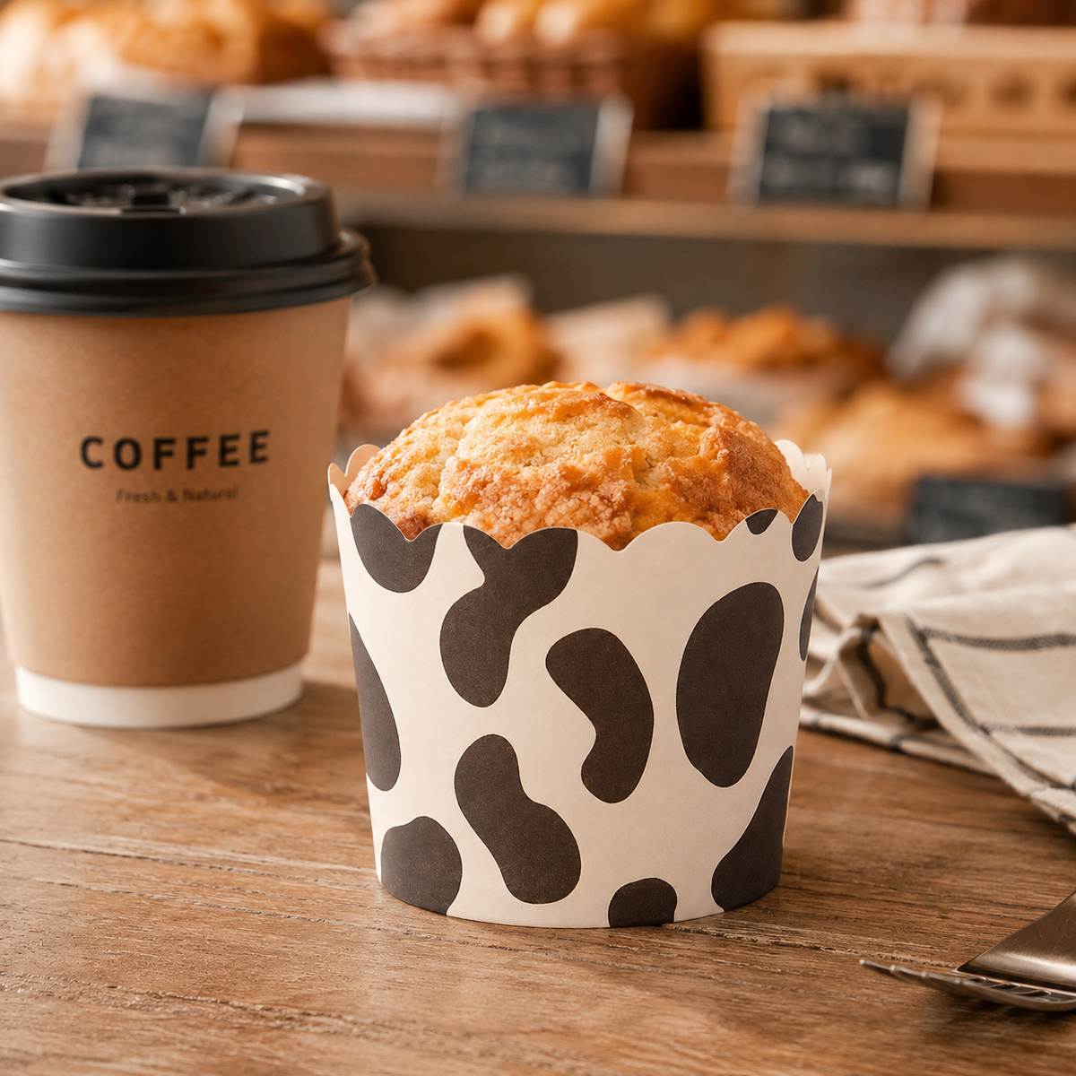Random Design Greaseproof Cake Cups