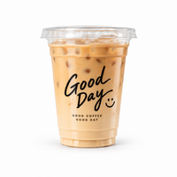 12 oz Custom Recyclable Plastic Cups with Lids