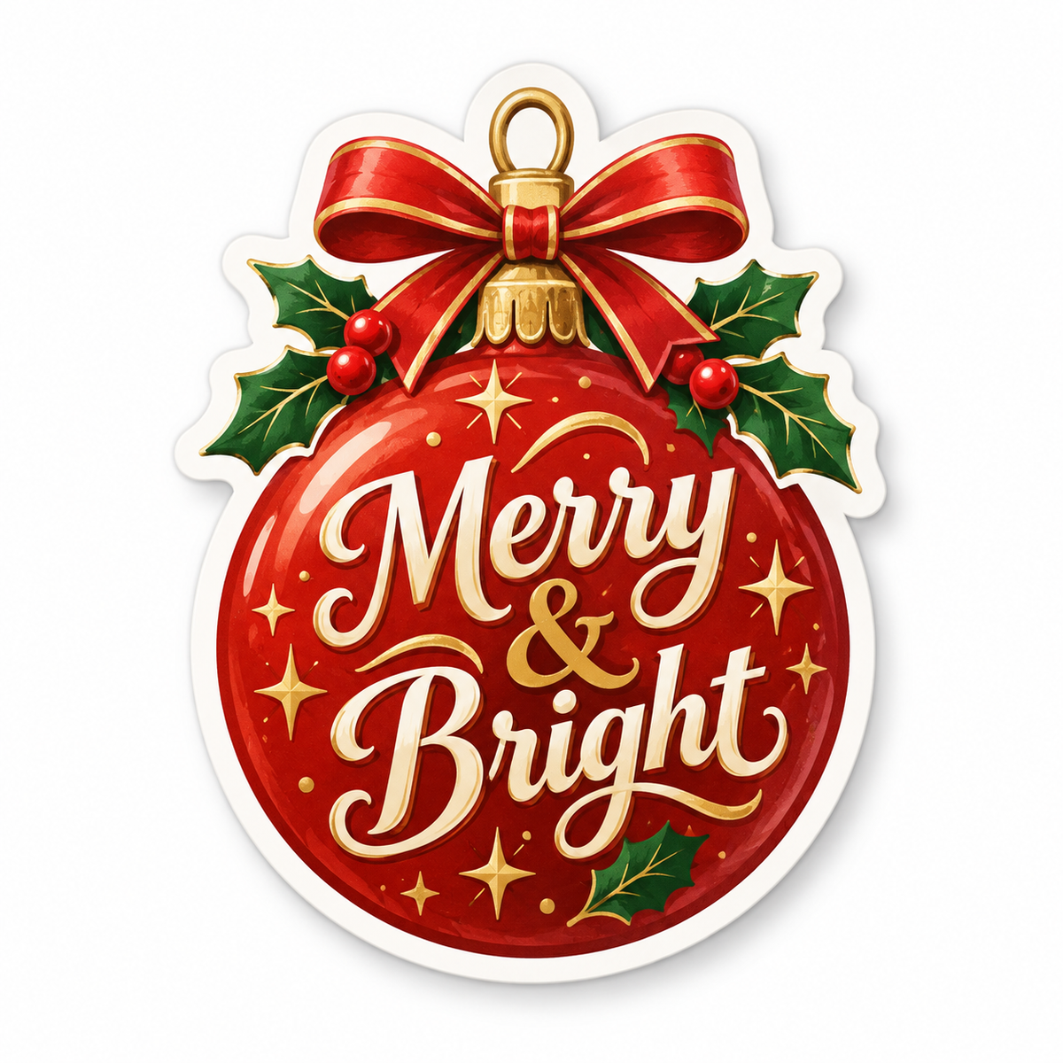 Custom Christmas Die-Cut Stickers