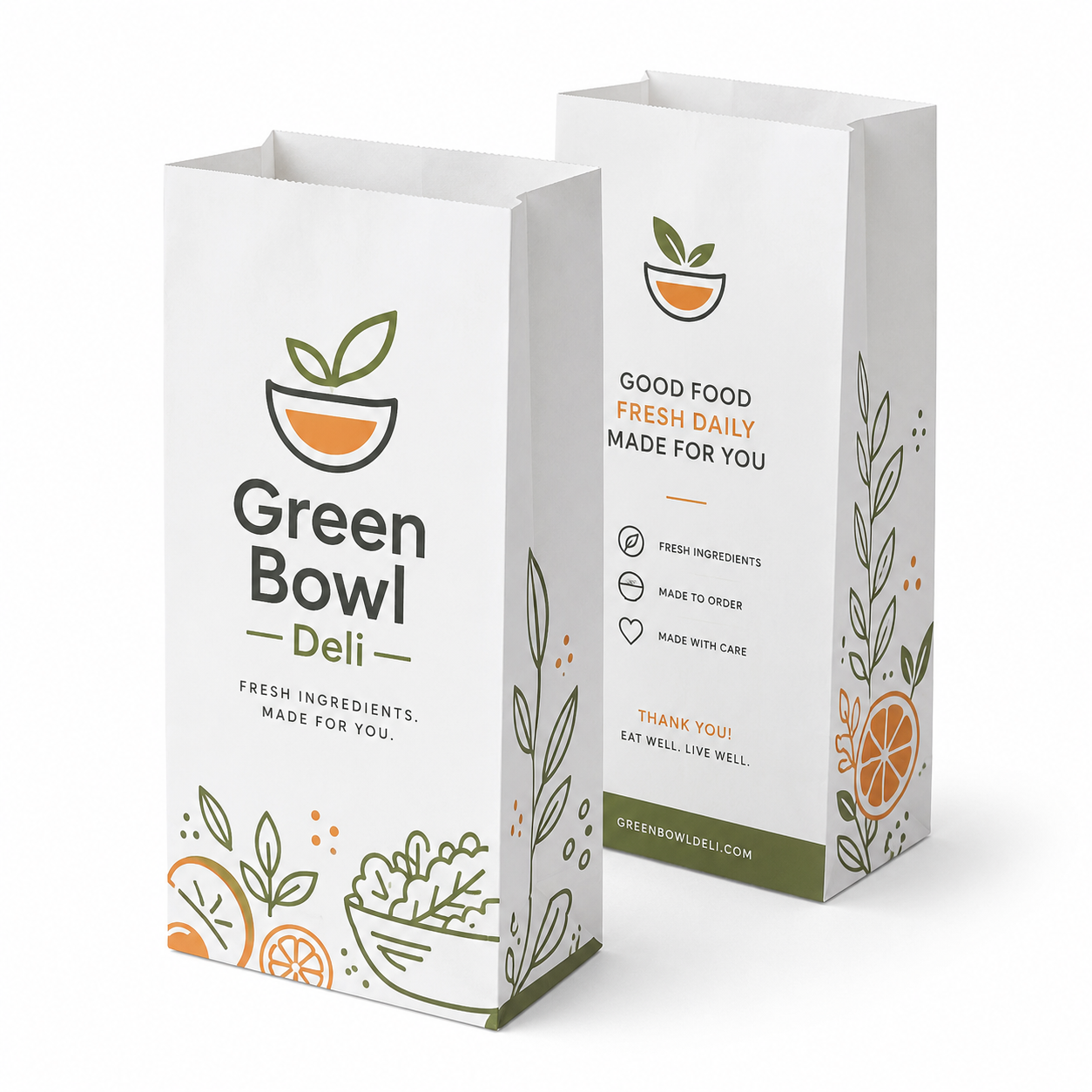 Four-Side Printed Shopping Bag without Handles