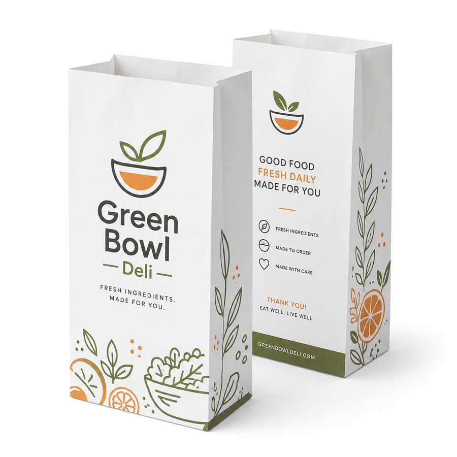 Custom Paper Bags Without Handles