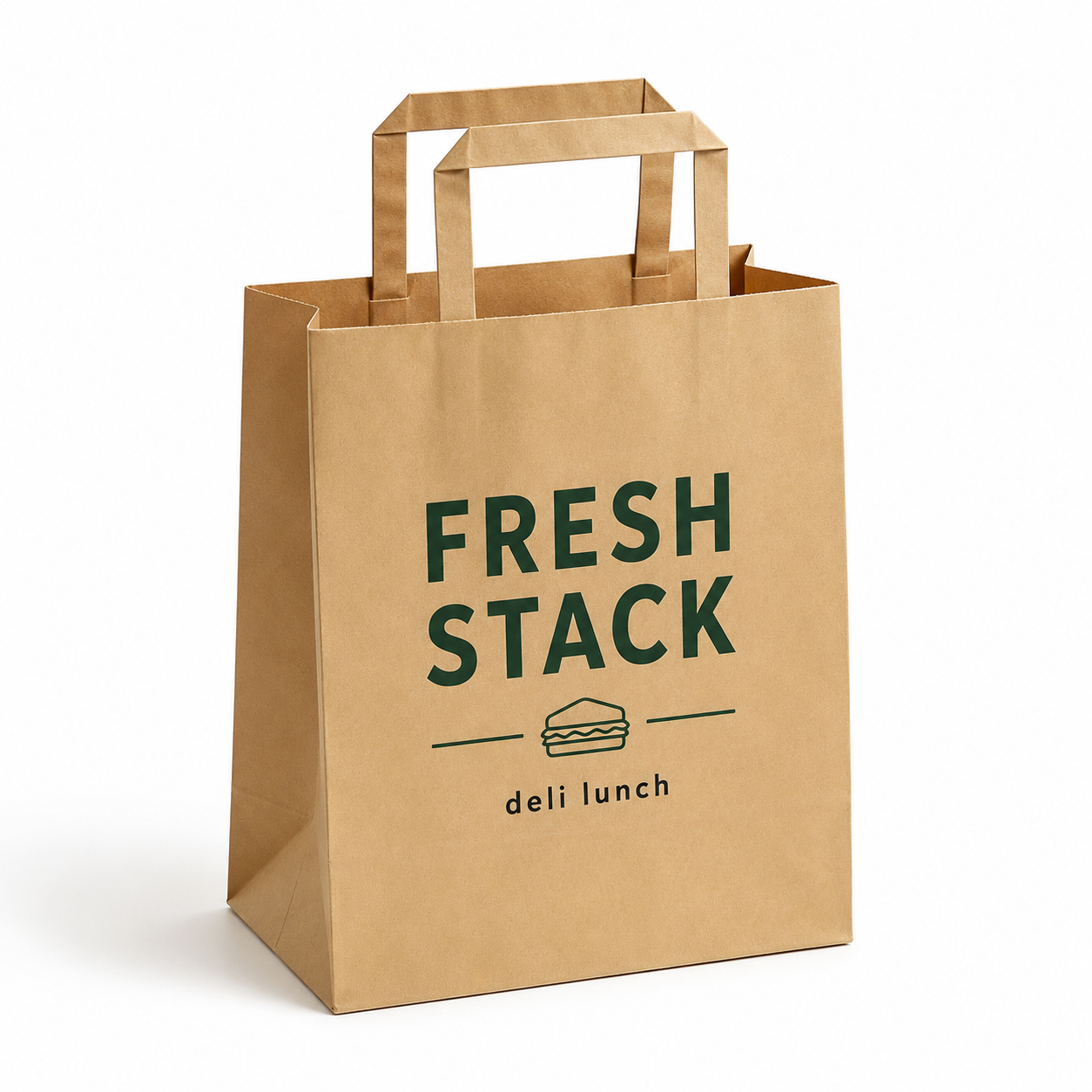 Flat Handle Paper Bag