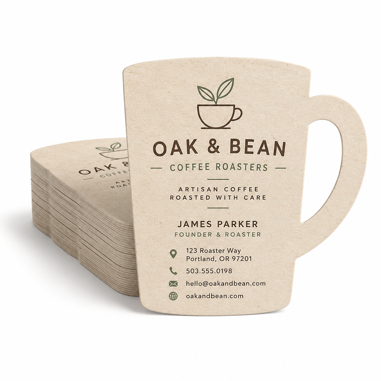 Custom Die Cut Business Card