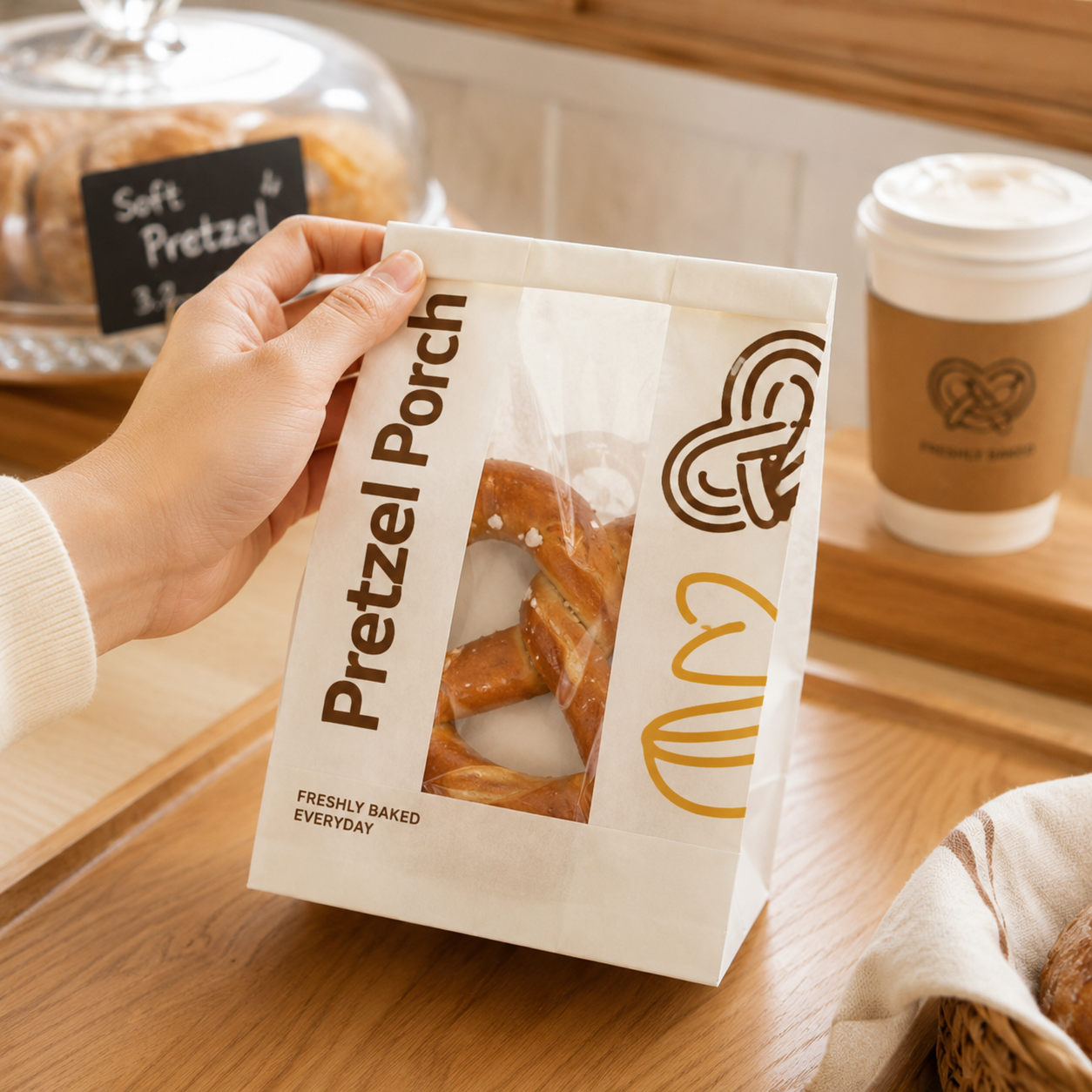 Windowed Pointed-Bottom Packing Bag