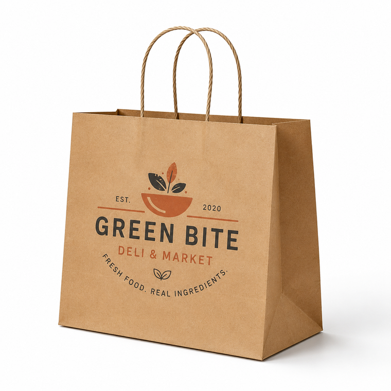 Custom Reinforced Kraft Paper Bags