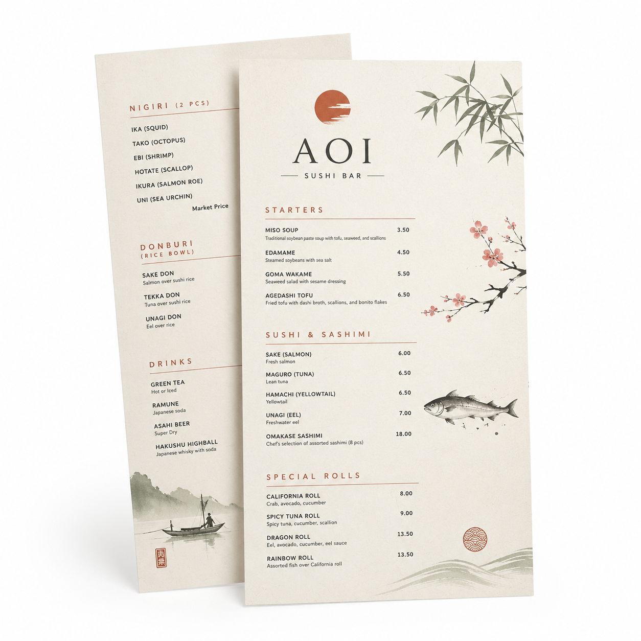 Custom Flat Menus