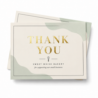 Custom Foil Stamp Thank You Card